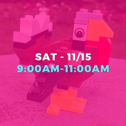 WEEKEND DROP-IN • NOV 15TH • 9:00AM-11:00AM