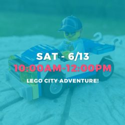 WEEKEND DROP-IN • JUNE 13TH • 10:00AM-12:00PM