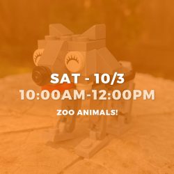WEEKEND DROP-IN • OCTOBER 3RD • 10:00AM-12:00PM